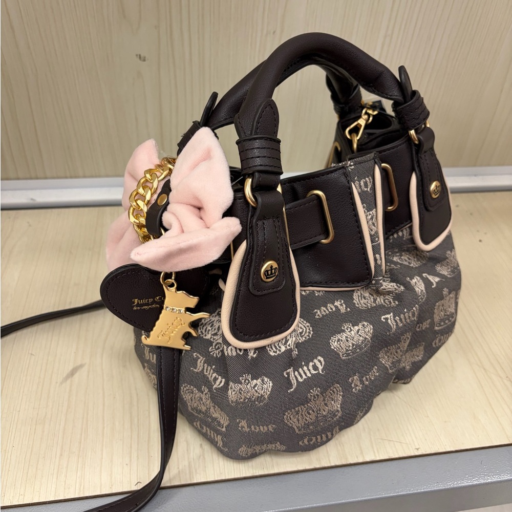 Juicy Couture Black and Gold Mini Bag